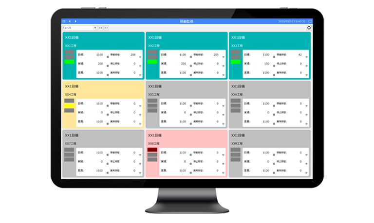 Operation monitoring function included as standard in the SCADA package FA-Panel